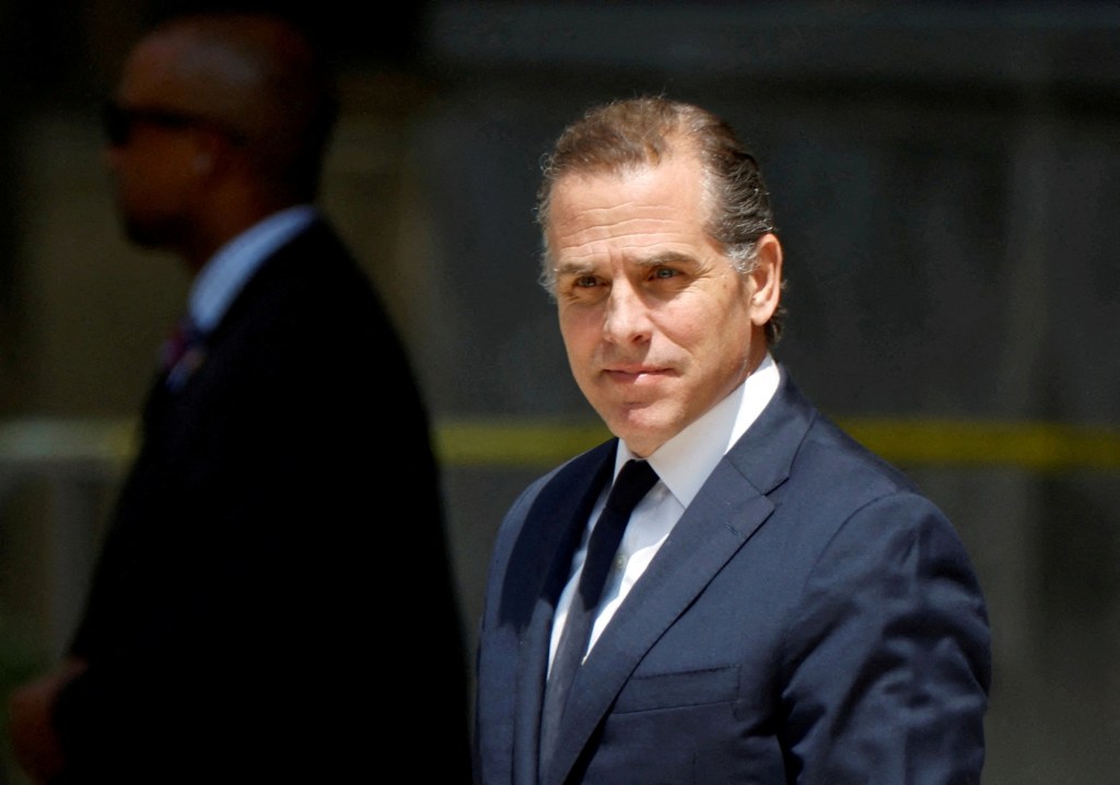 Hunter Biden, son of US President Joe Biden, leaves the federal courthouse in Wilmington, Delaware, US on July 26, 2023.